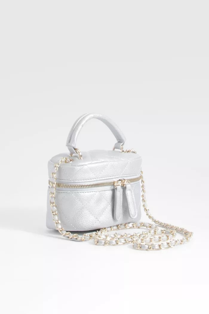 Quilted Vanity Crossbody Chain Bag | boohoo (US & Canada)