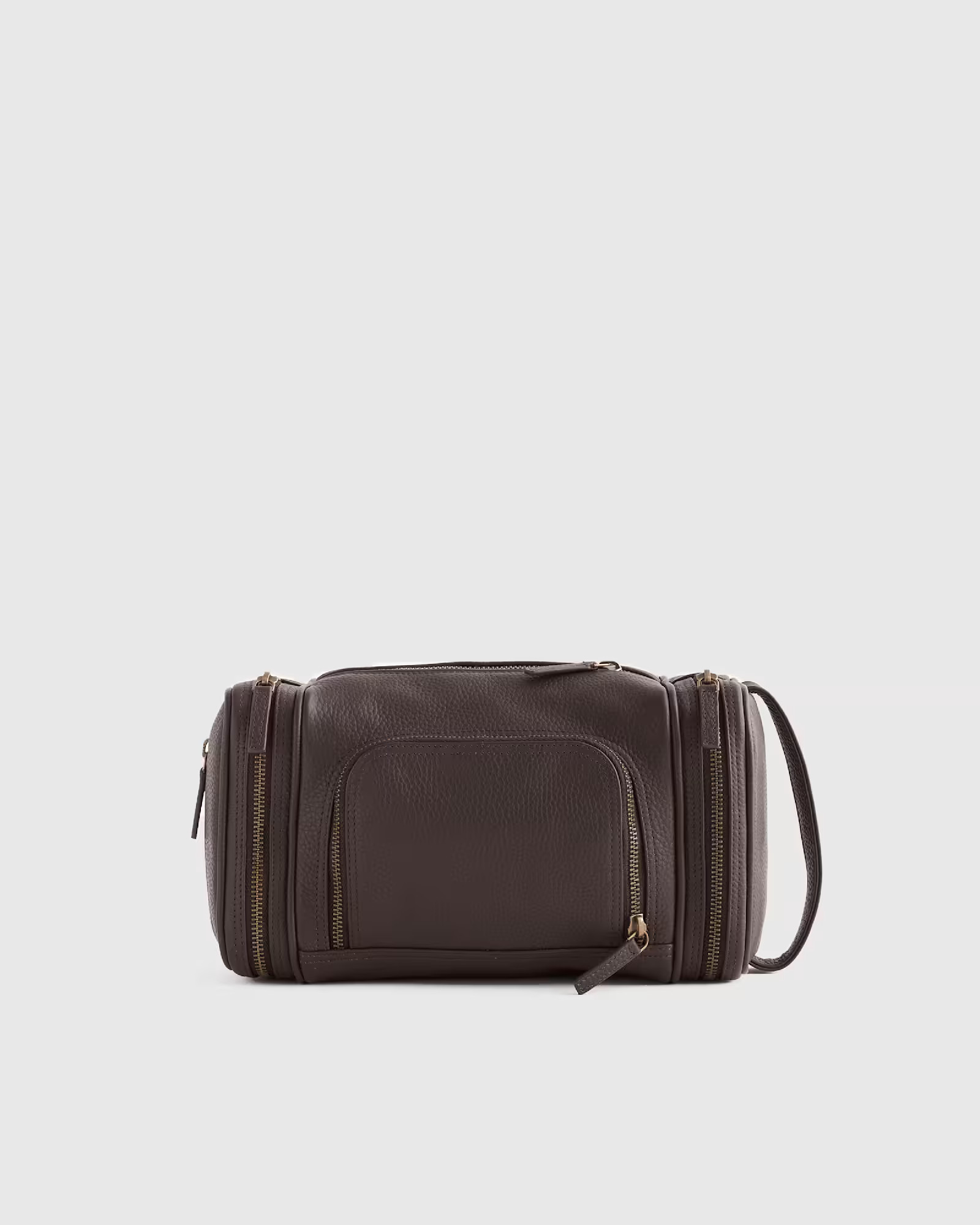 Nappa Leather Toiletry Bag in Dark Brown | Quince