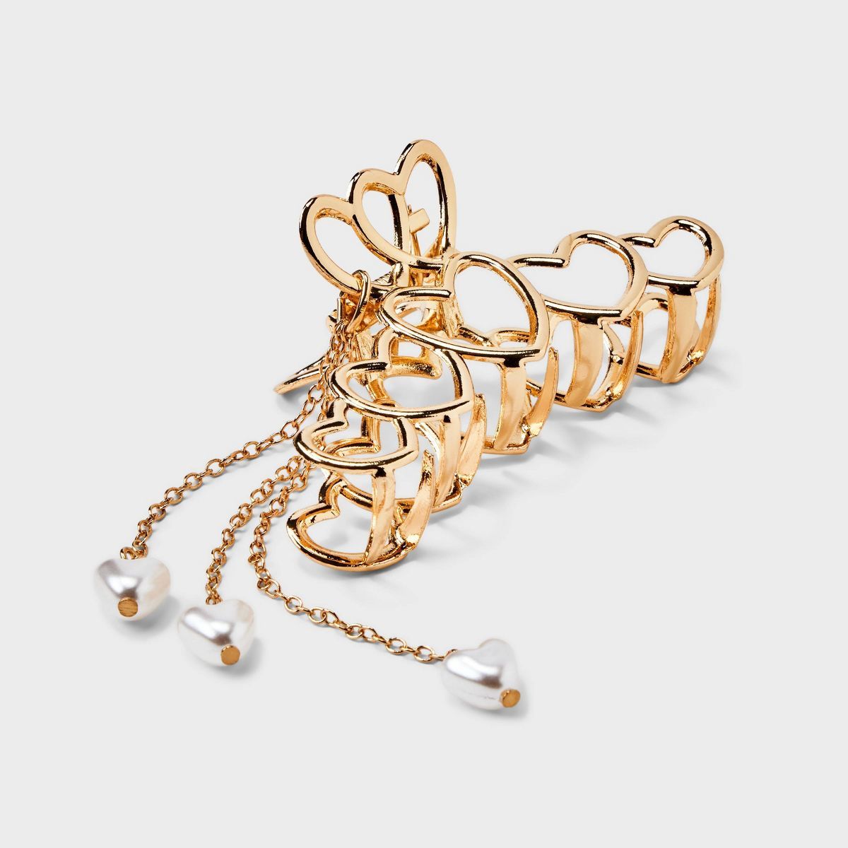 Metal Heart Shape Claw Hair Clip - Wild Fable™ Gold | Target