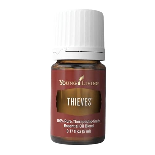 Young Living Thieves Essential Oil Blend 5ml | 100% Pure Essential Diffuser Oil with Rosemary Oil, Cloves, Lemon & Four Thieves Oil | Perfect for Aromatherapy | Amazon (US)