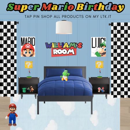 Styled Super Mario Bedroom inspired by the new movie that came out. 😊

#LTKkids #LTKhome #LTKfamily