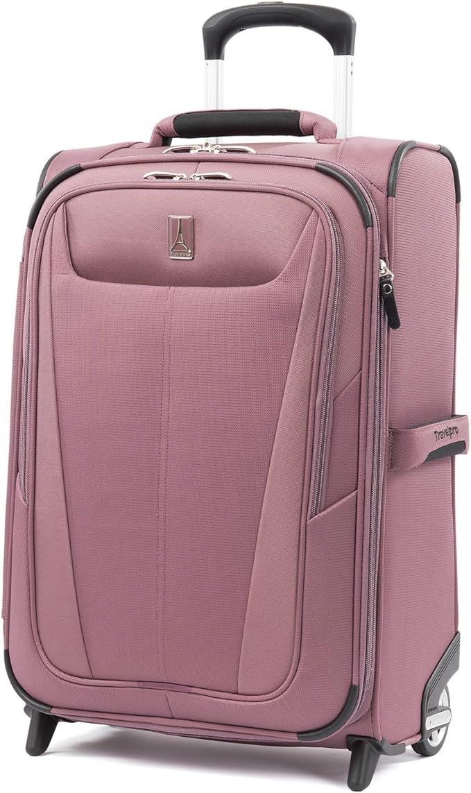 Travelpro Maxlite 5-Softside Lightweight Expandable Upright Luggage, Dusty Rose, Carry-On 22-Inch | Amazon (US)