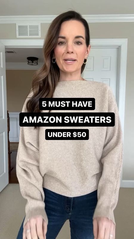 5 Must Have Amazon Sweaters Under $50 👏🏼 Comment LINK and I’ll direct message you the details! 

Which one is your favorite? I’m wearing a size small and they all come in a variety of colors! 

#sweaters #amazonfinds #sweater #casualstyle #comfy #womensfashion #style #amazon #amazonfashion #fashion #lotd #winterfashion #cozy #musthave 

#LTKfindsunder50 #LTKstyletip