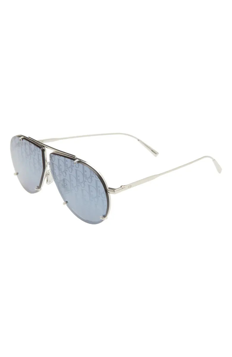 Dior BlackSuit 61mm Mirrored Aviator Sunglasses | Nordstrom | Nordstrom