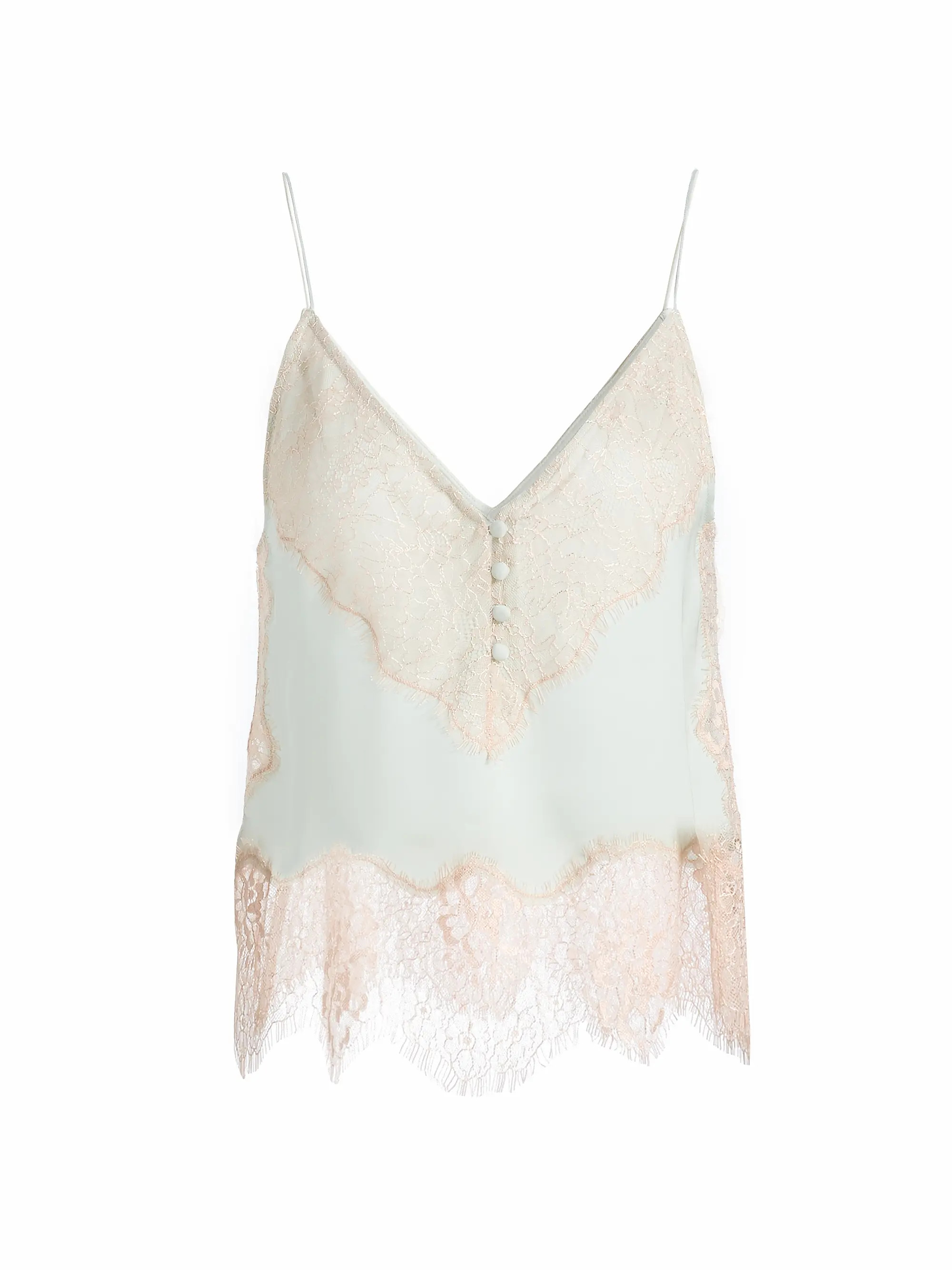 Suraiya Lace-Trimmed Satin Top | Saks Fifth Avenue
