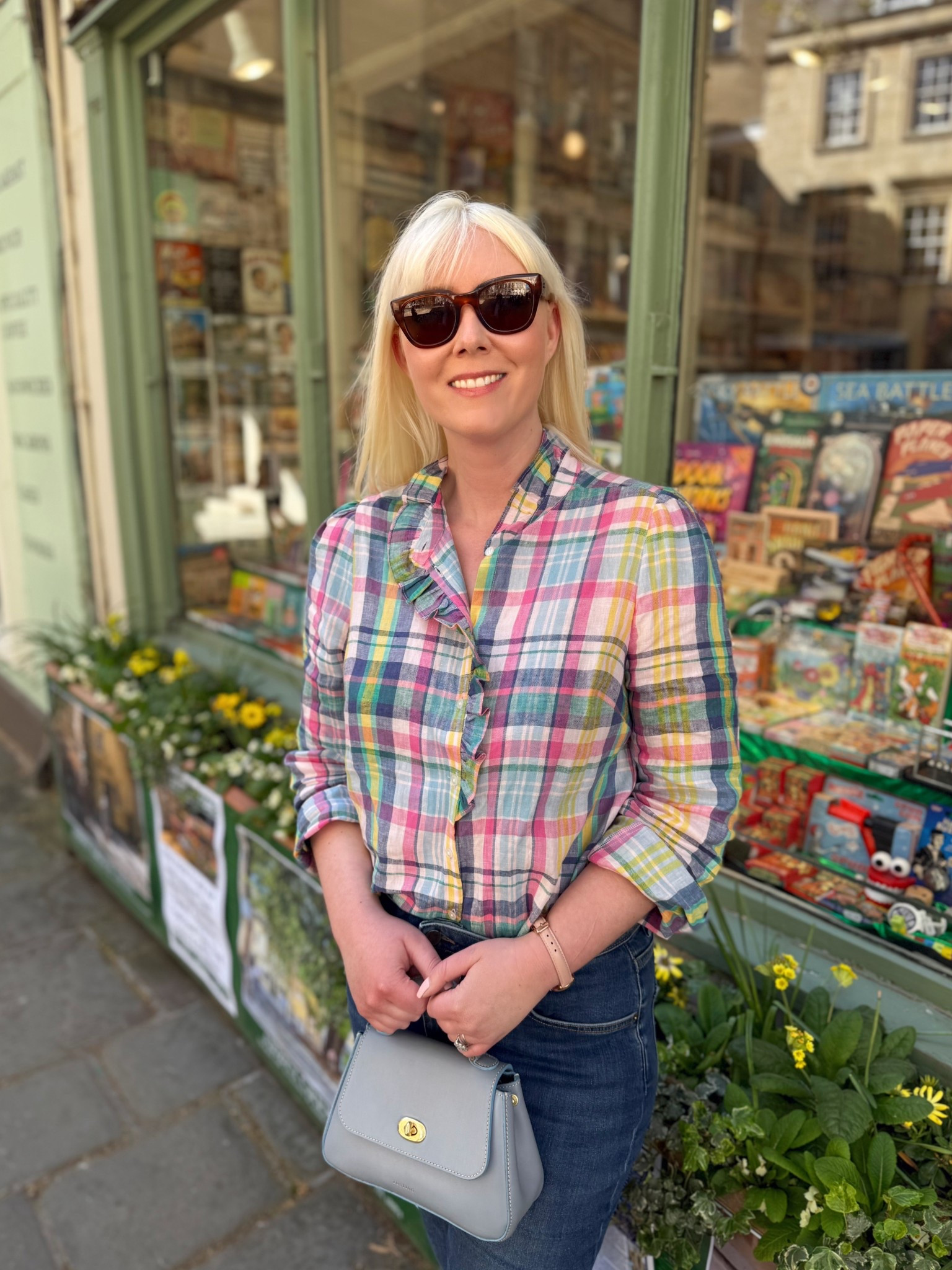 Welcome in spring with pretty colour blouses and THE perfect jeans! The Isabel Check Ruffle Shirt by Boden is going to sell out fast - check out my favourite Mint Velvet Jeans too! 

🩵🩷💛

Blouse / Shirt - Boden

Skinny Jeans - Mint Velvet 

Sunglasses - Rayban

Mini Holly Handbag in Atlantic Blue - Tusting 

Pink Trainers - Superga 

Pink Leather William Morris  Strawberry Thief Watch - August Berg


#LTKspring #LTKxMintVelvet #LTKuk