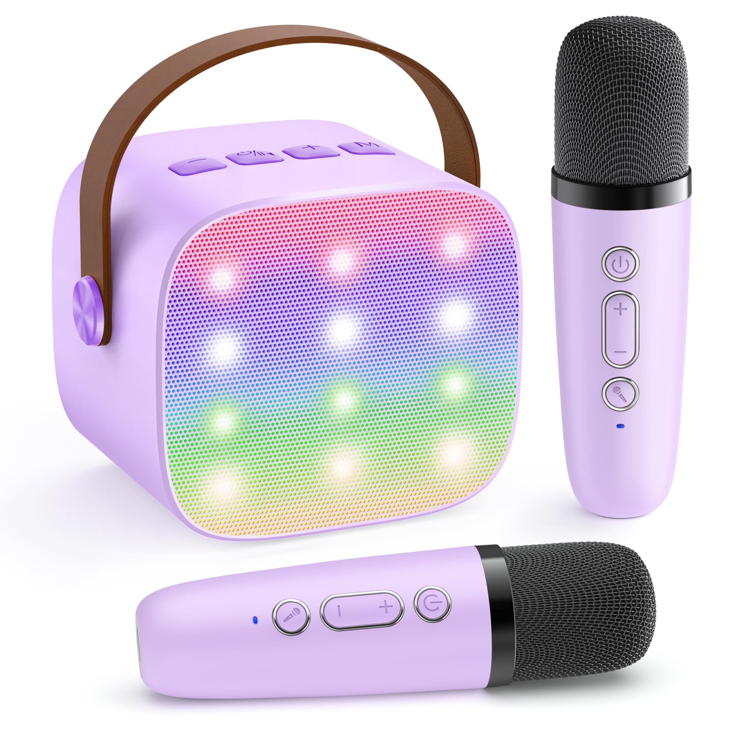 Mini Karaoke Machine with 2 Wireless Microphones, TOP Kids Gifts for Girls Ages 3, 4, 5, 6, 7, 8,... | Amazon (US)