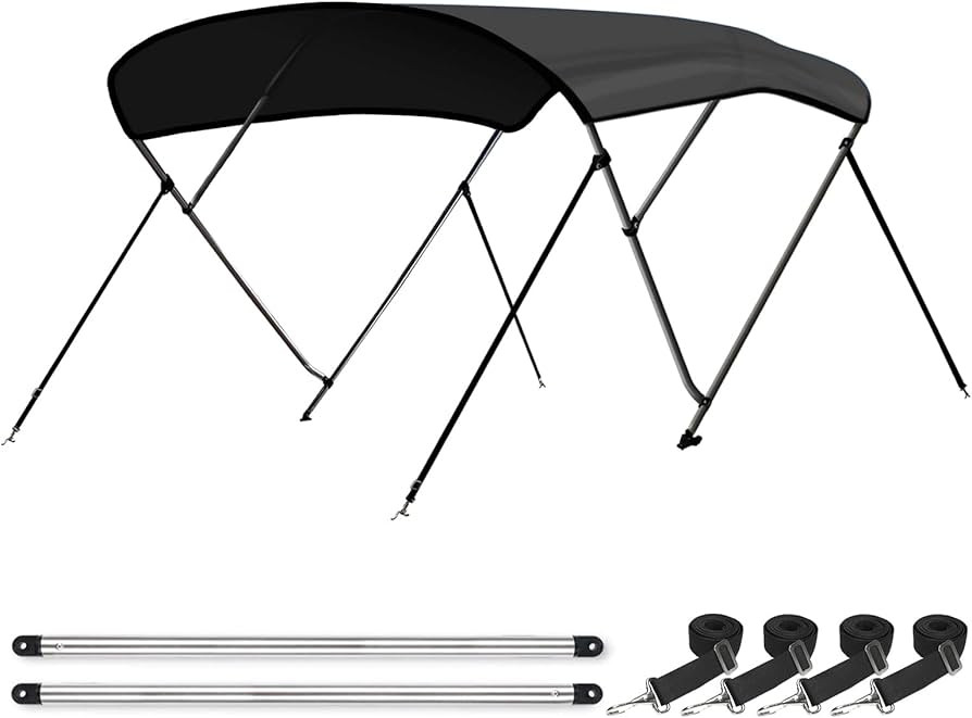 Leader Accessories 10 Colors 3 Bow 4 Bow Bimini Top Cover for Boat Includes 4 Straps 2 Rear Suppo... | Amazon (US)