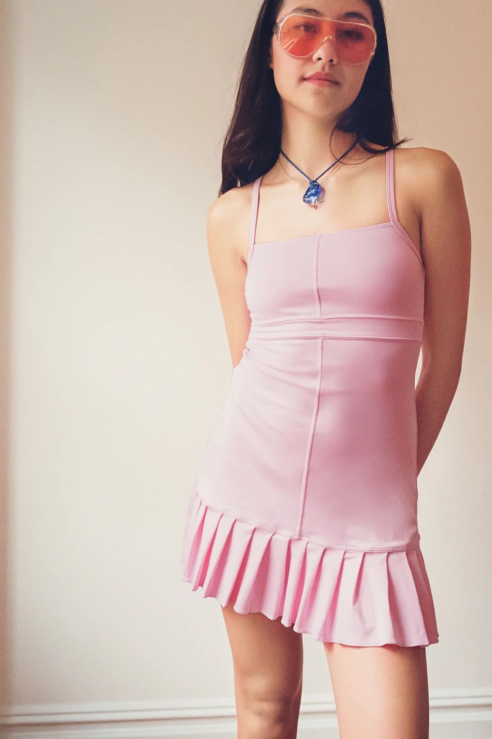 Swift Tennis Dress - Baby Pink | Frankies Bikinis