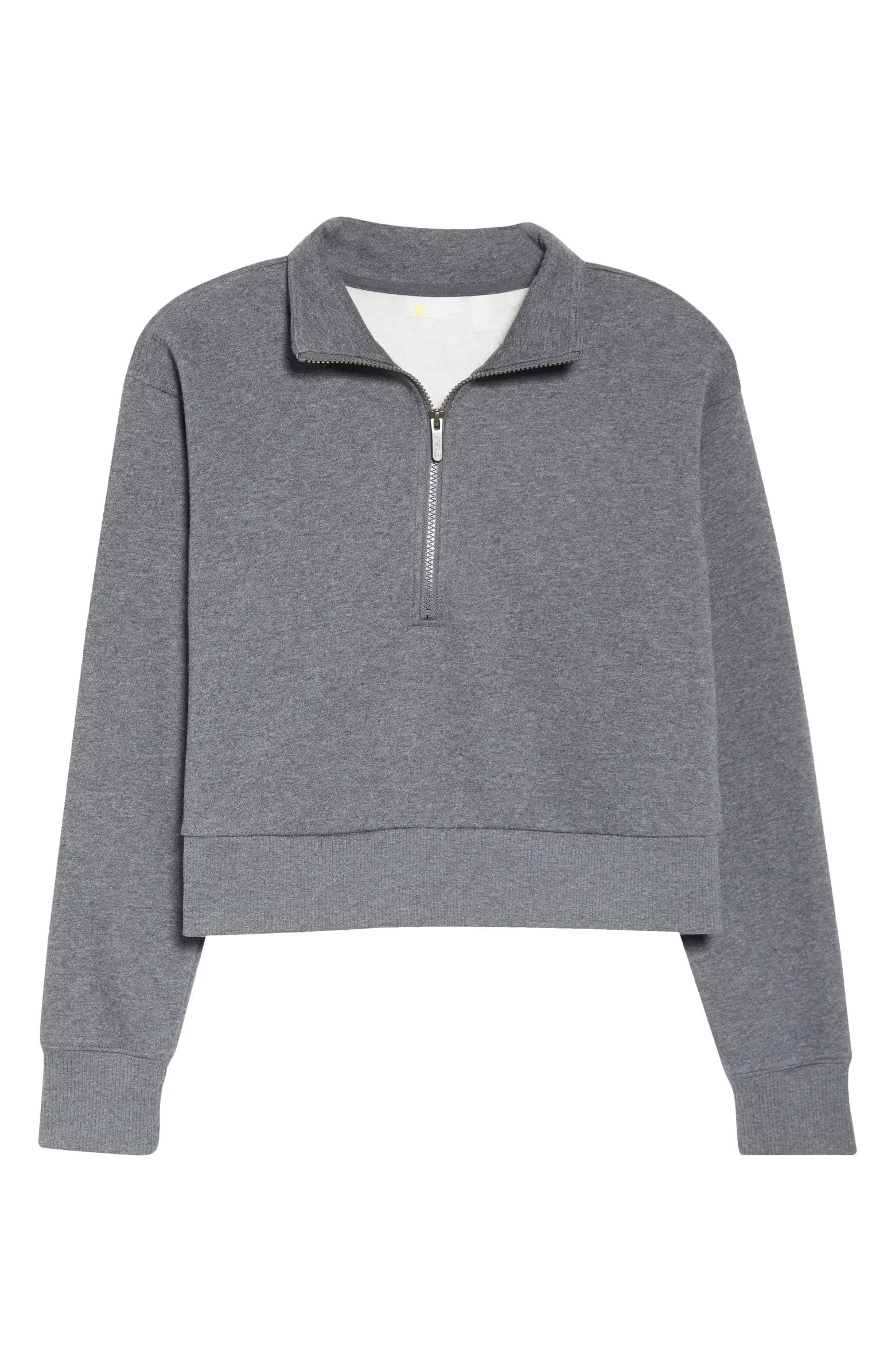 Zella Cara Lite Half Zip Crop Sweatshirt | Nordstrom | Nordstrom
