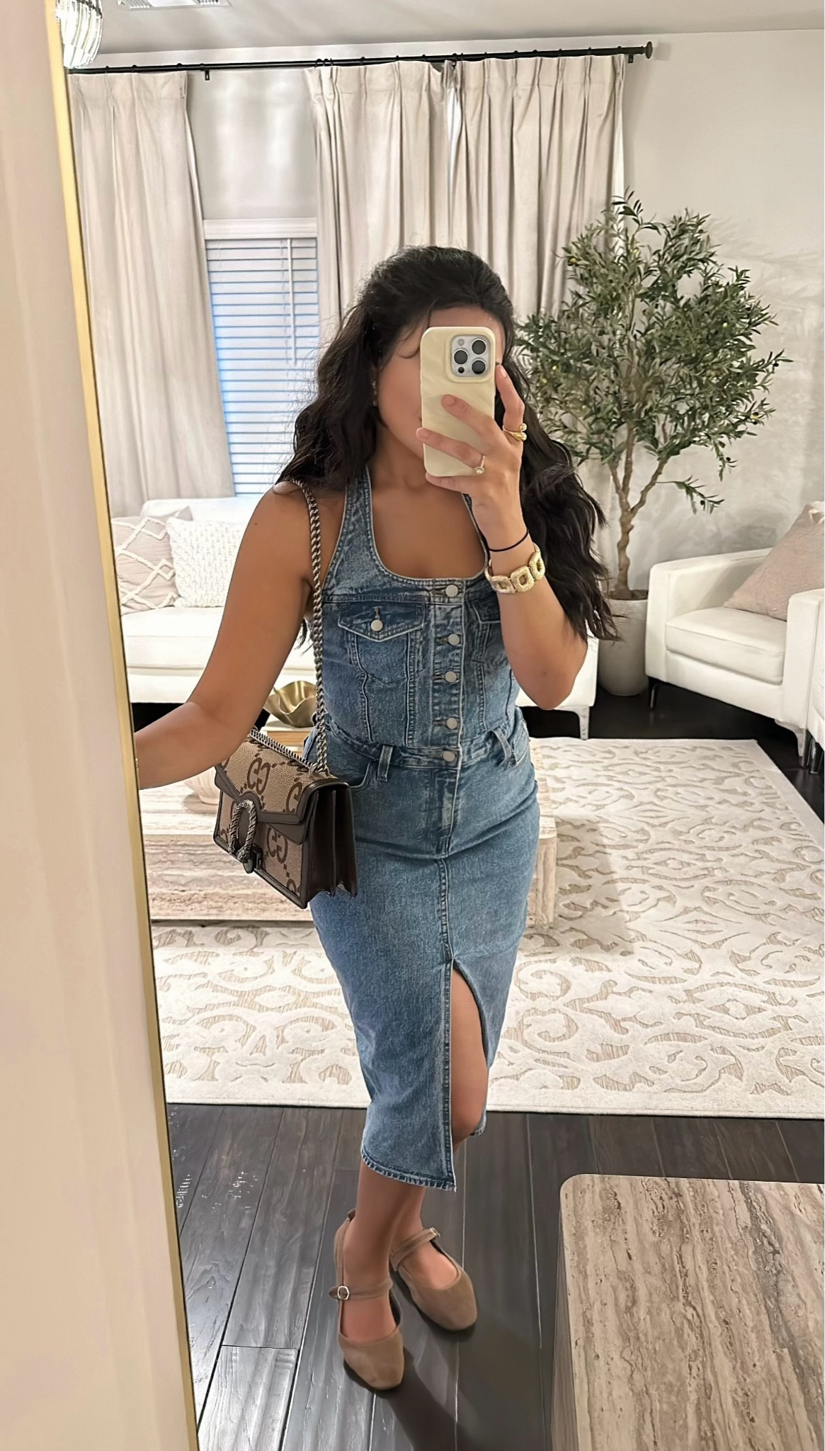 Most flattering denim midi dress, taupe faux suede flats, Gucci Dionysus large shoulder bag

-Runs big, in a size 4 for reference.

#LTKSaleAlert #LTKFindsUnder50 #LTKStyleTip