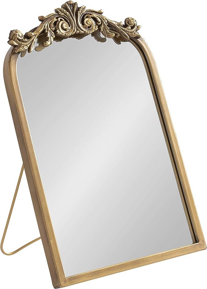 Kate and Laurel Arendahl Glam Table Mirror, 12 x 18, Gold, Traditional Chic Mirror for Wall | Amazon (US)