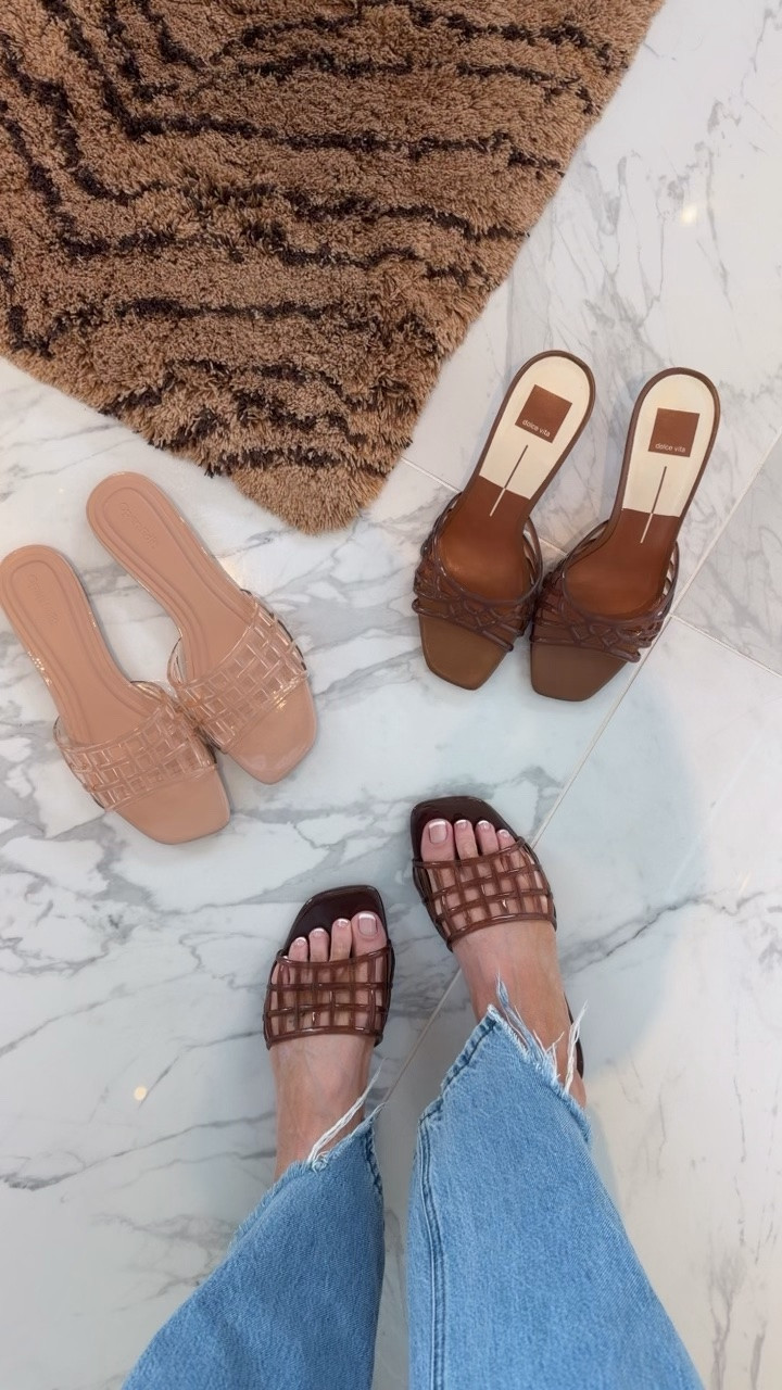 The perfect jelly flats for less than $50.00 😍😍😍