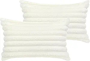 12x20 Throw Pillow Covers Set of 2, Decorative Faux Fur Covers for Bed, Couch Soft Fluffy Pillow ... | Amazon (US)