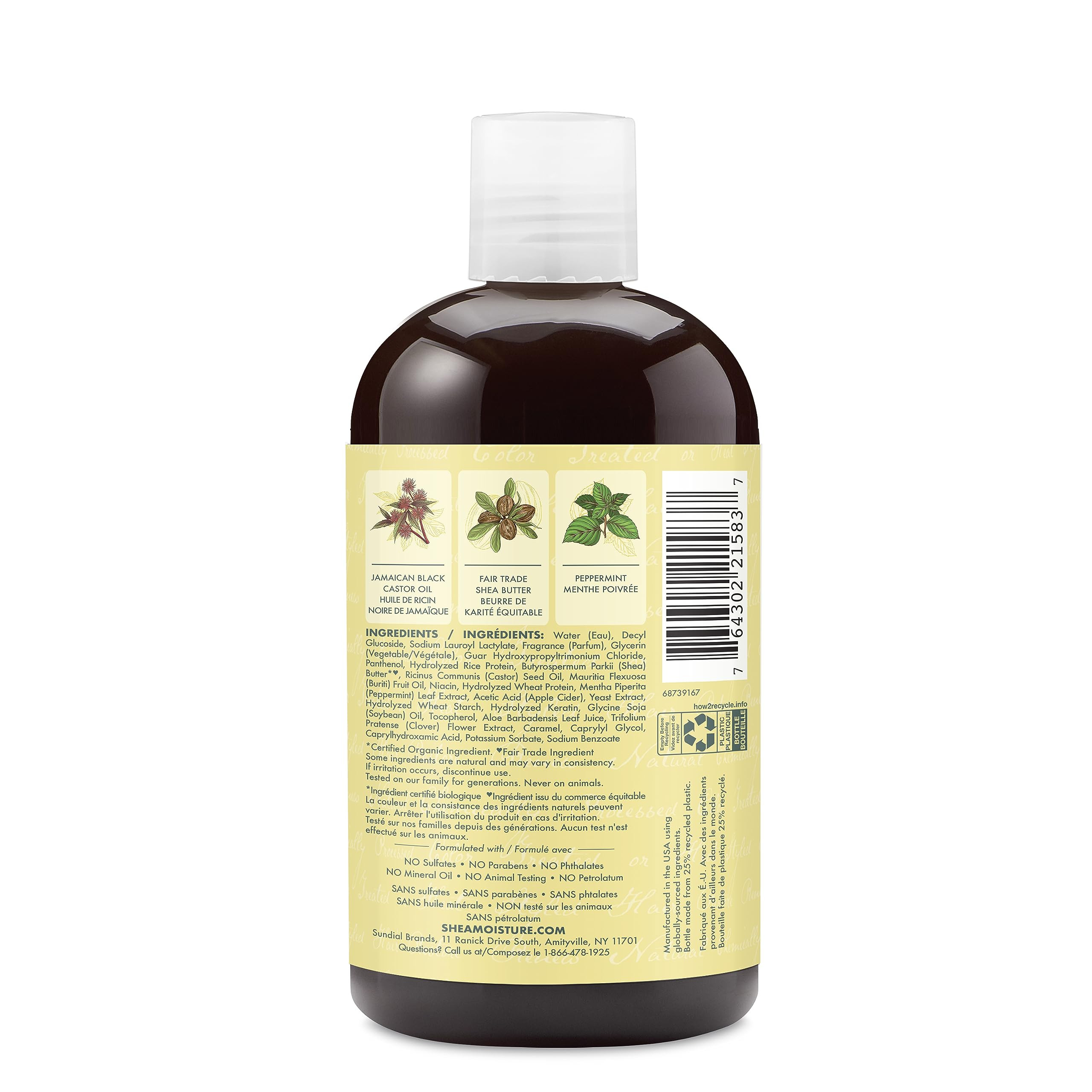 Sheamoisture Champú Fortalecer y Restaurar para Cabello Dañado Aceite de ricino negro jamaicano... | Amazon (US)