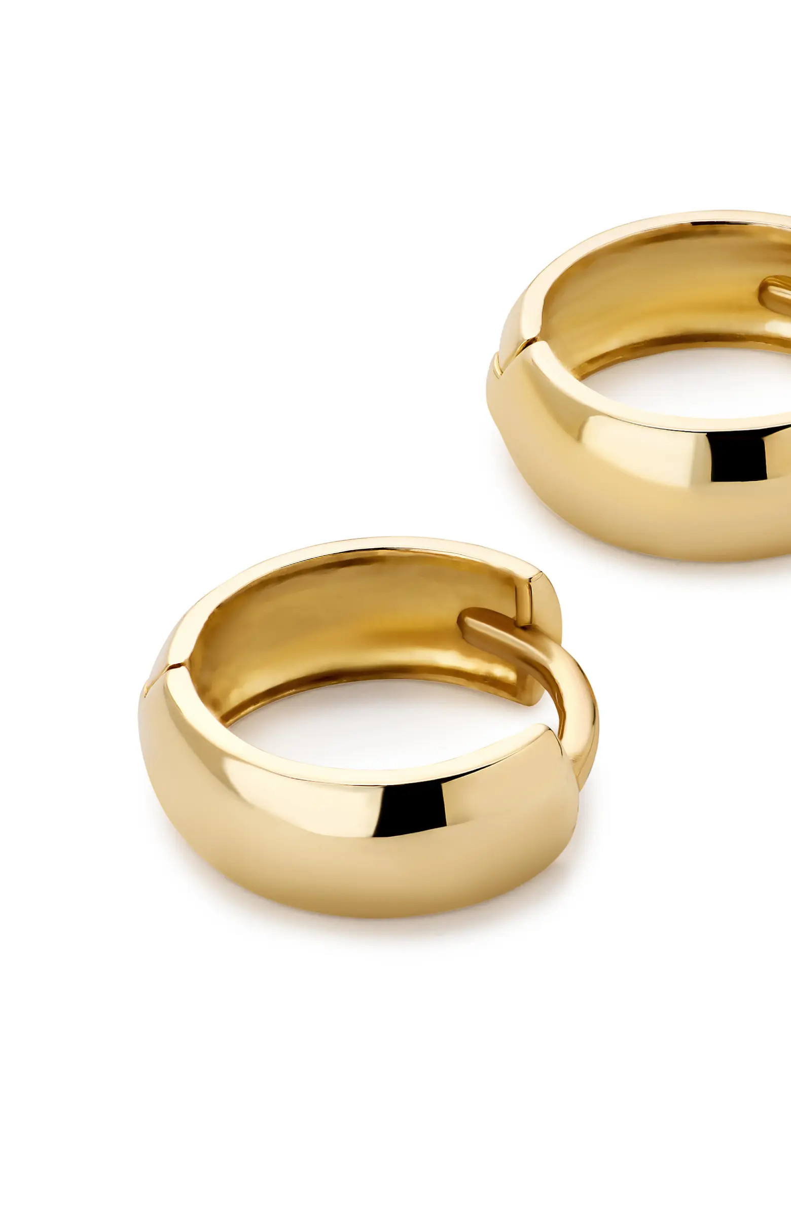 Ana Luisa Solid Yellow Gold - Gold Bold Huggie Hoops | Nordstrom | Nordstrom