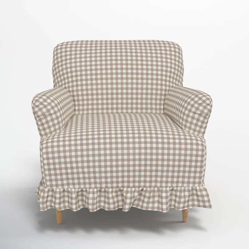 Elle Ruffle Slipcover Armchair | Birch Lane