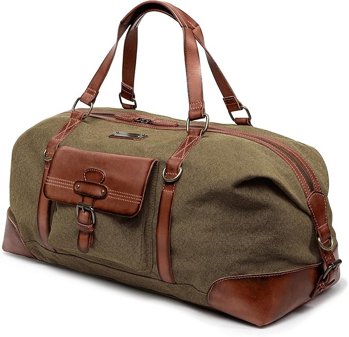 DRAKENSBERG Travel Bag 'Sam' - Weekender, Holdall and Gym Bag in Striking Vintage Safari Design, ... | Amazon (UK)