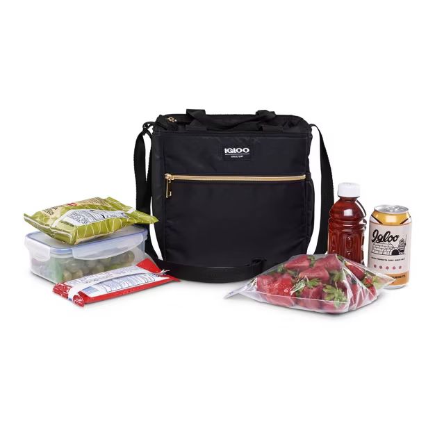 Igloo Sport Luxe Mini City Lunch Sack - Black/Gold | Target