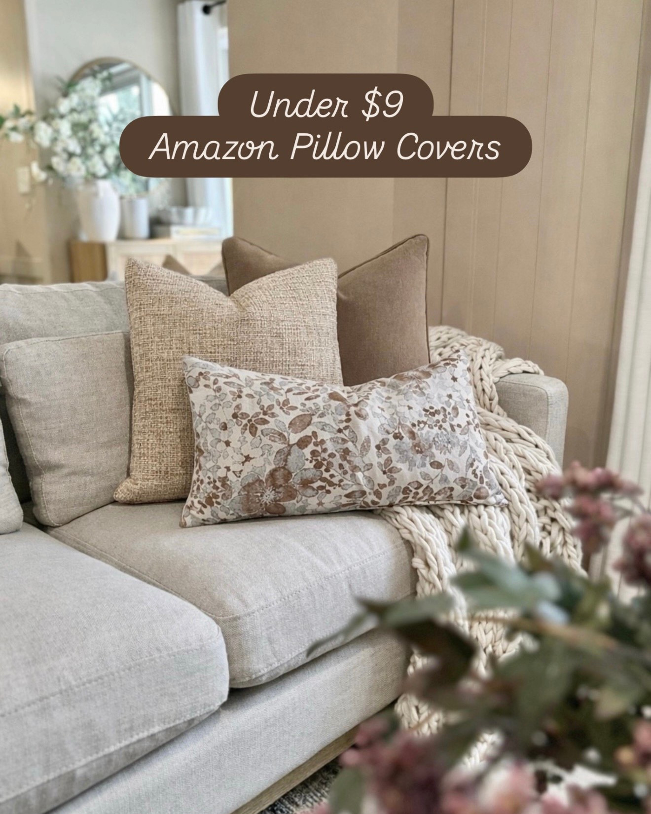 Under $9 Amazon Pillow Covers That Look High-End

The easiest way to refresh your space without spending a fortune 🤎 These neutral pillow covers instantly add that cozy, layered look with a mix of texture and soft patterns. Perfect for styling your sofa for spring or giving your living room a quick, elevated update—without the designer price tag.

Follow @farmtotablecreations on Instagram for more home finds and styling ideas 🤍

#LTKHome #LTKSaleAlert #amazonhome #pillows #livingroomdecor

#LTKHome #LTKSaleAlert