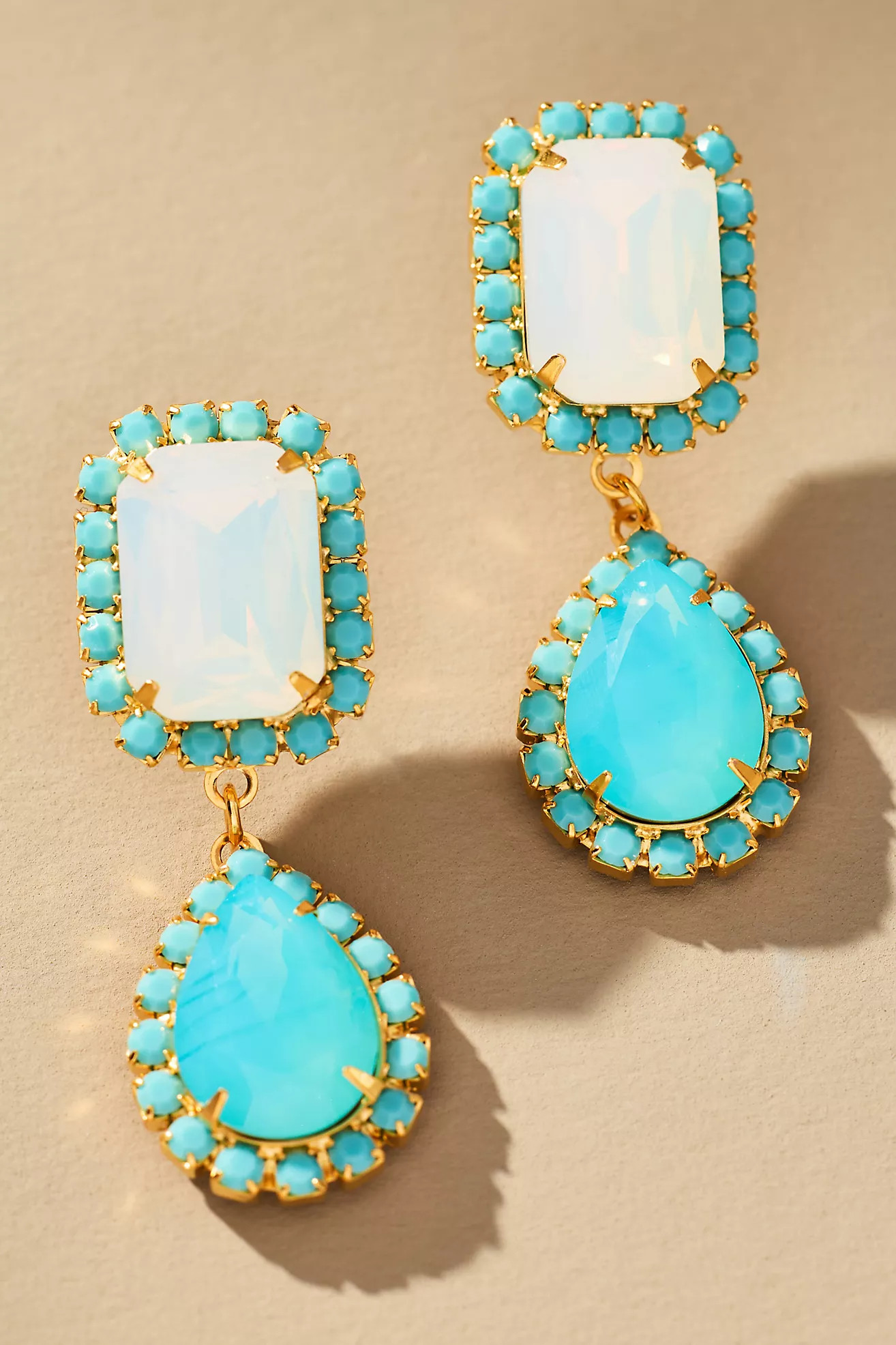 The Pink Reef Jewel Neons Drop Earrings | Anthropologie (US)