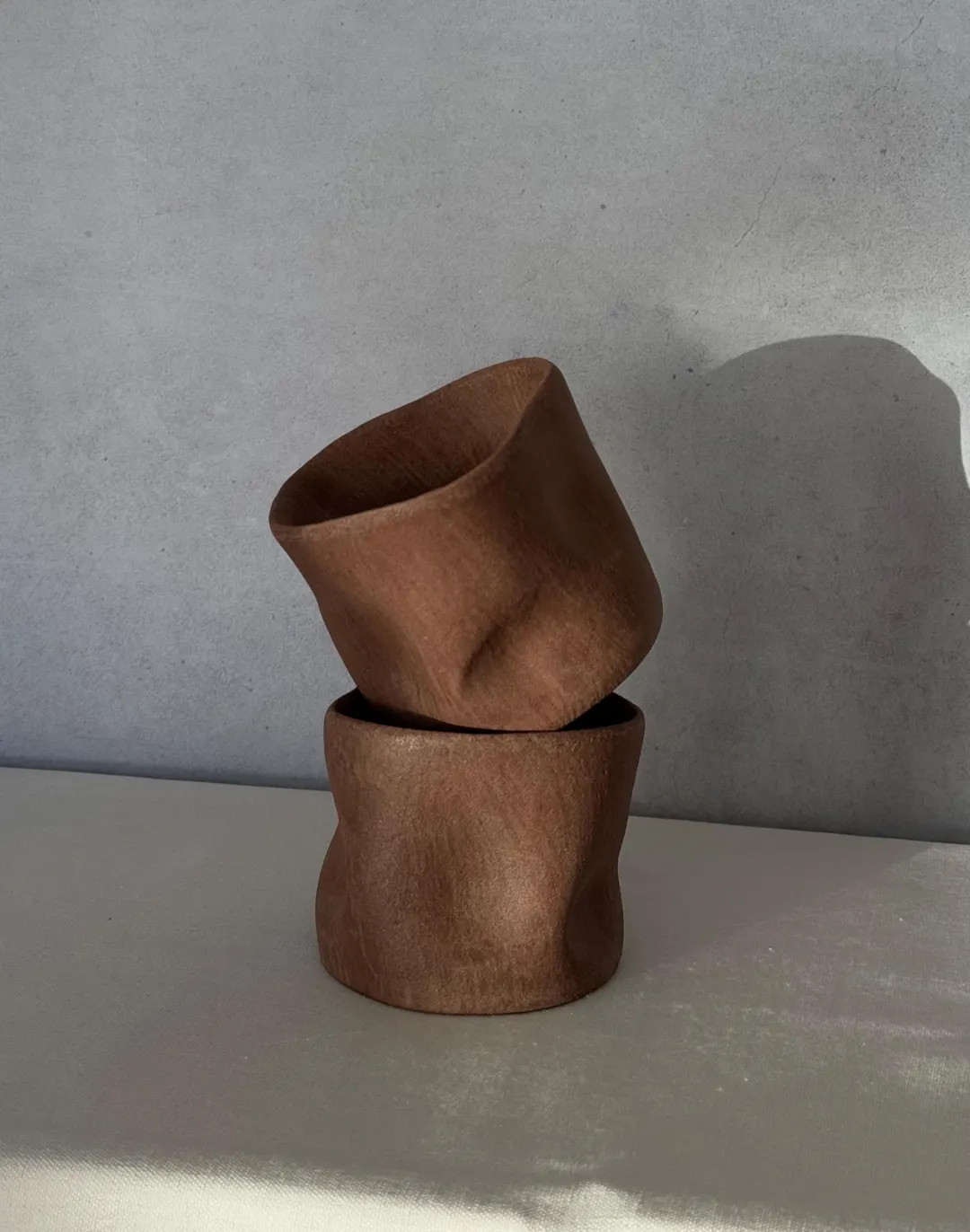 Crush Matte Cup, Handmade Ceramic Mug with Matte Finish, 350ml (12 oz), Artisan Coffee Cup, Micro... | Etsy (US)