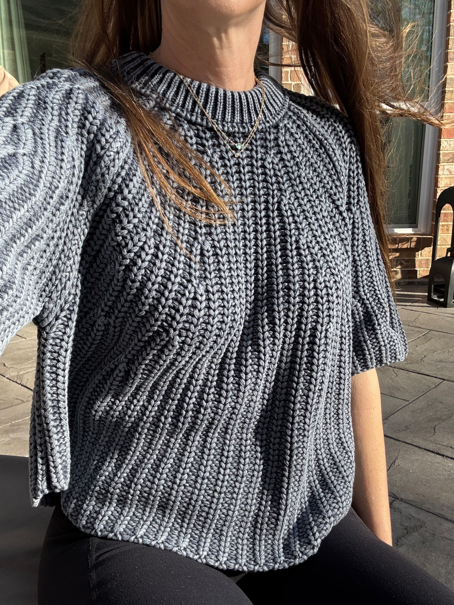 The prettiest oversized, crop length (but not too cropped) short sleeve sweater! Very room & thick plus 100% cotton.



#LTKOver40