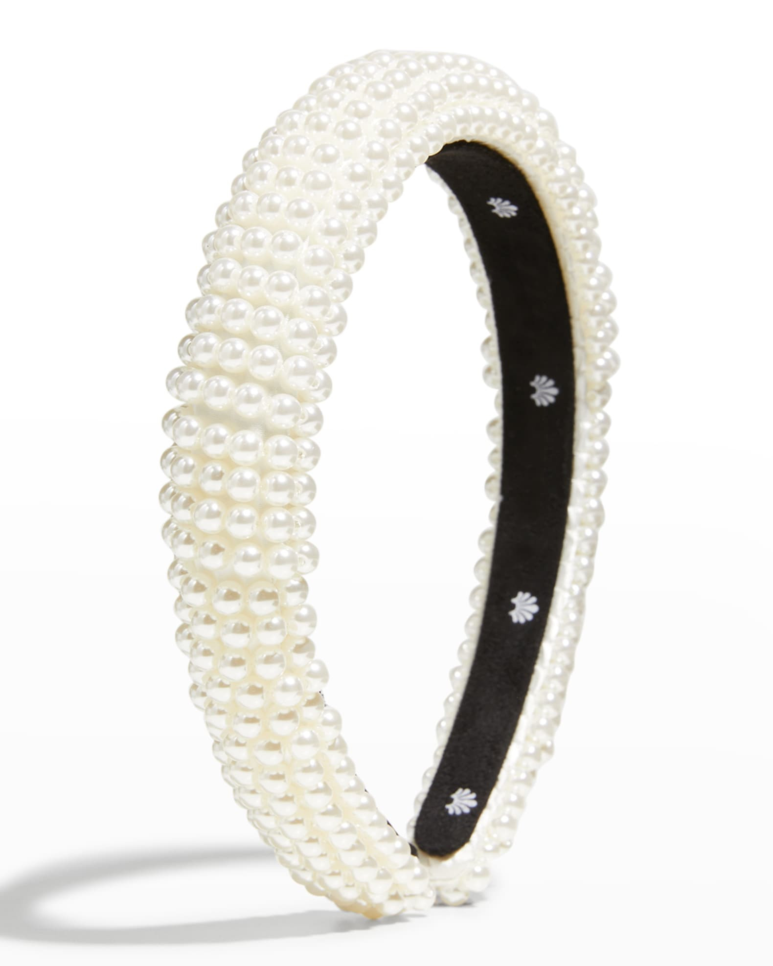 Lele Sadoughi Alice Allover Pearly Headband | Neiman Marcus