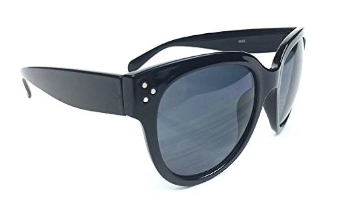 Audrey Oversized Square Round Womens Vintage Fashion Keyhole Sunglasses | Amazon (US)
