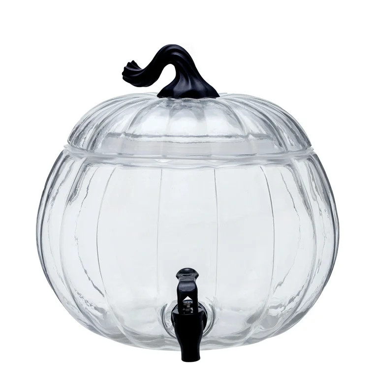 Way to Celebrate Clear Glass Pumpkin Beverage Dispenser | Walmart (US)