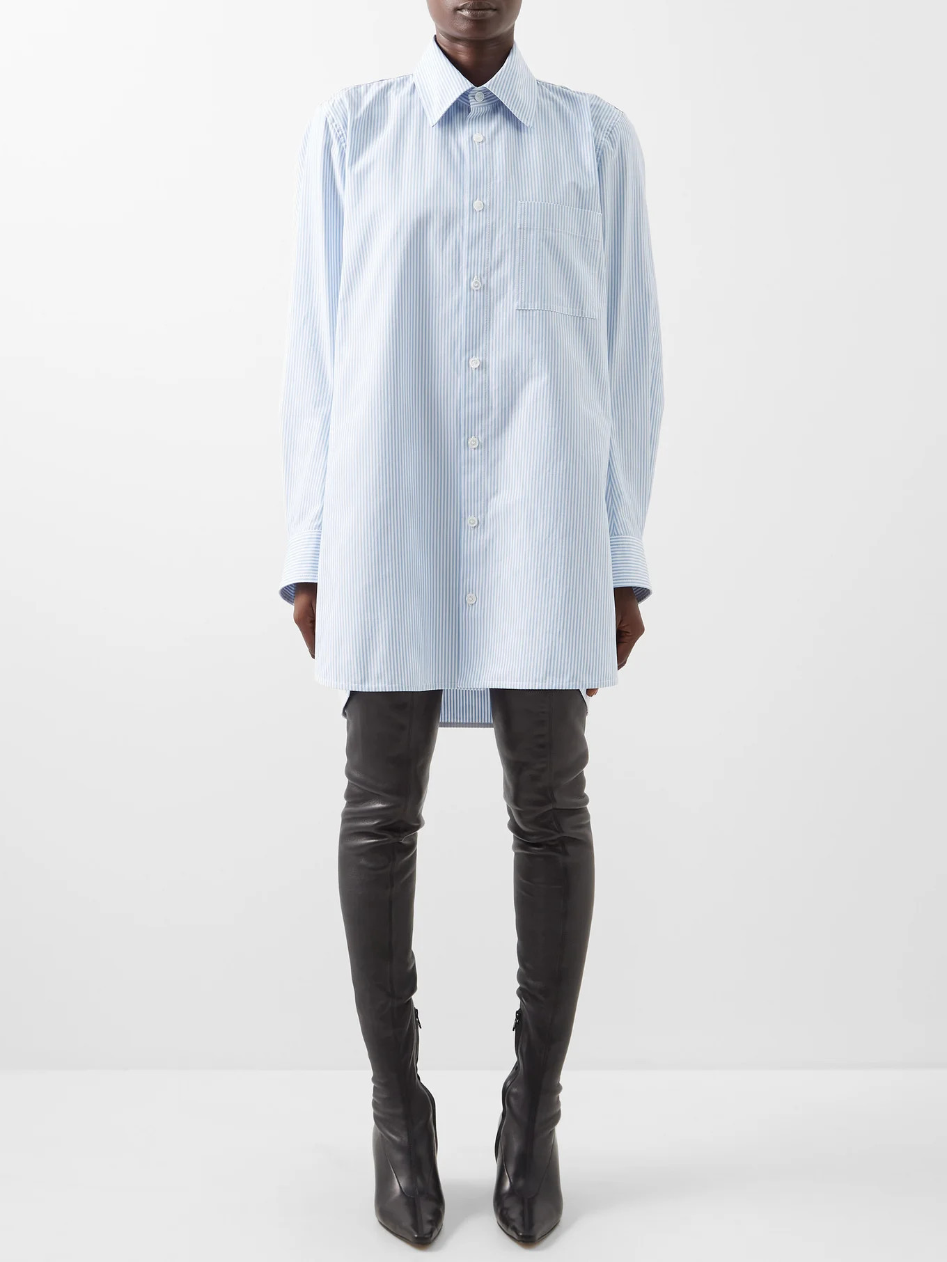 Oversized striped Oxford shirt | Bottega Veneta | Matches (UK)