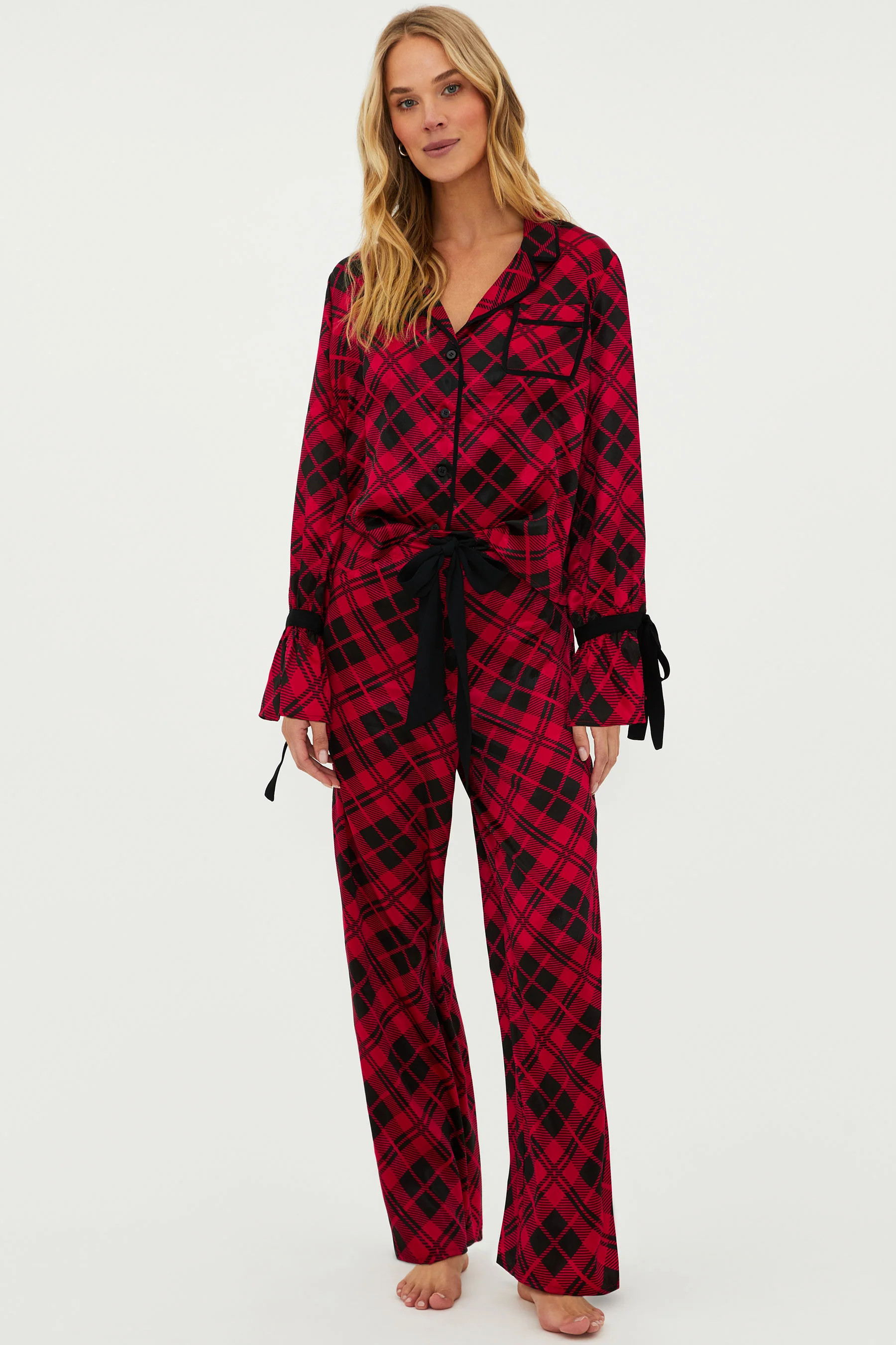 Lee Ann & Brook Set Merry Plaid | Holiday Pajamas | Beach Riot | Beach Riot