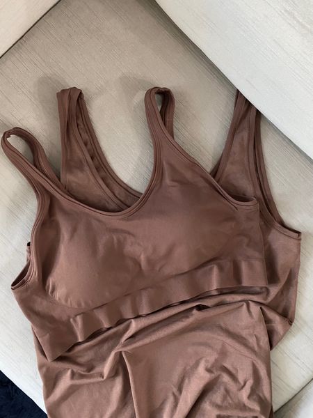 The comfiest bra and softest tank top for lounging around the house!!! 

#LTKunder100 #LTKfit #LTKhome