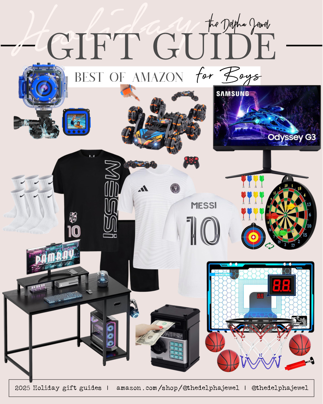 The best Amazon gift guide for boys! 

gaming table, gaming screen, dart board, Nike socks, ATM machine, basketball goal 

 #LTKGiftGuide #LTKHoliday #LTKSeasonal