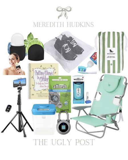 dock and bay quick dry towels, beach towels, beach chairs, shoe cleaner, toothpaste hack, mosquito repellant, putting things in order book, fingerprint padlock, sneaker dryer and wash bag, washing machine cleaner, ice roller for face and eyes, outdoor chair, tripod for phone, Amazon

#LTKsalealert #LTKhome #LTKunder50