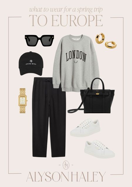 Spring trip to Europe outfit idea. I love these pants and oversized sweatshirt for a travel day look. 

#LTKSeasonal #LTKstyletip #LTKtravel