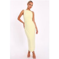 Yellow Gold Buckle Midaxi Dress | Quiz Clothing