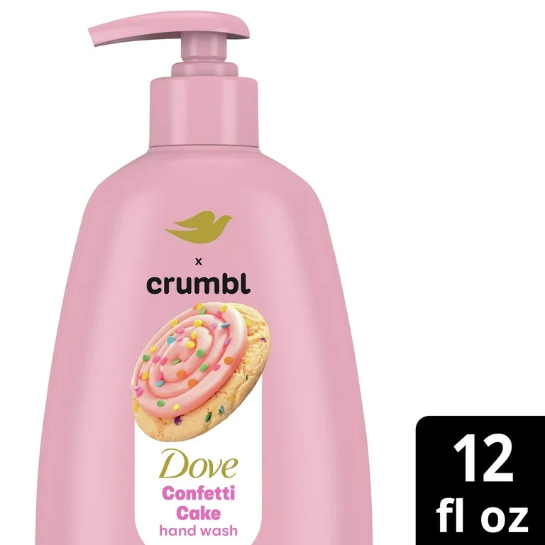 Dove Crumbl Moisturizing Liquid Hand Wash Confetti Cake, 12 oz - Walmart.com | Walmart (US)