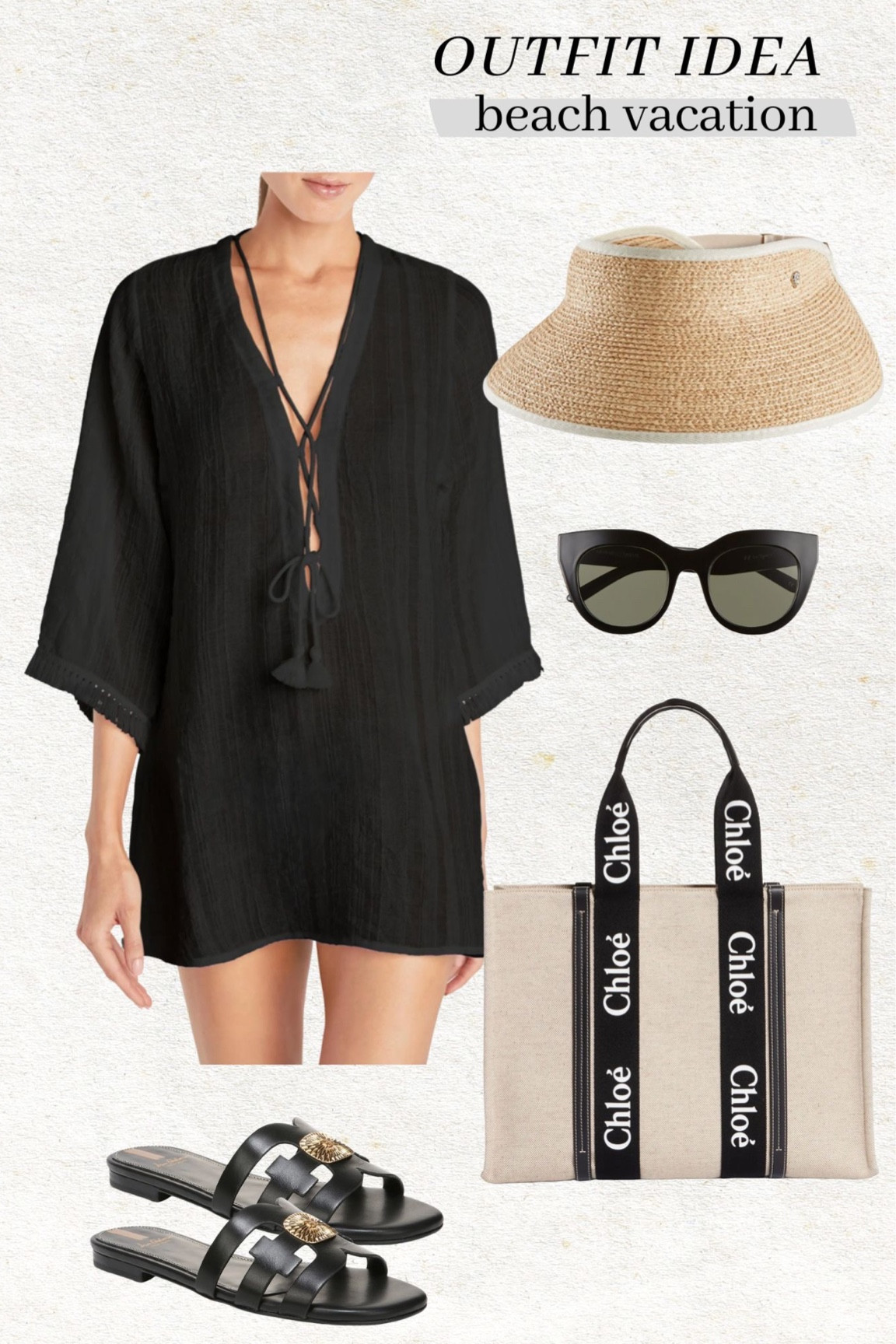 Outfit idea - beach vacation look 🖤

Resort wear; vacation outfit; spring outfit;  beach style; beach outfit; travel style; Christine Andrew 

#LTKtravel #LTKSeasonal #LTKswim