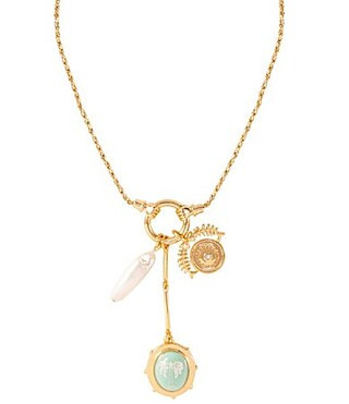Mignonne Gavigan Frances Resort Charm Y-Necklace - Gold | Dillard's