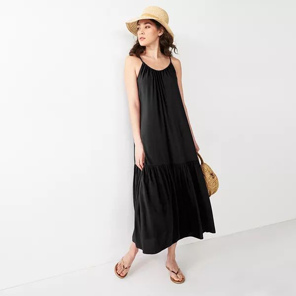 Women's Apt. 9® Tiered Challis Maxi Dress | Kohl's