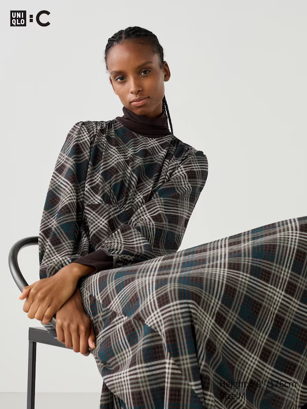 Flare Dress | Checked | UNIQLO (US)