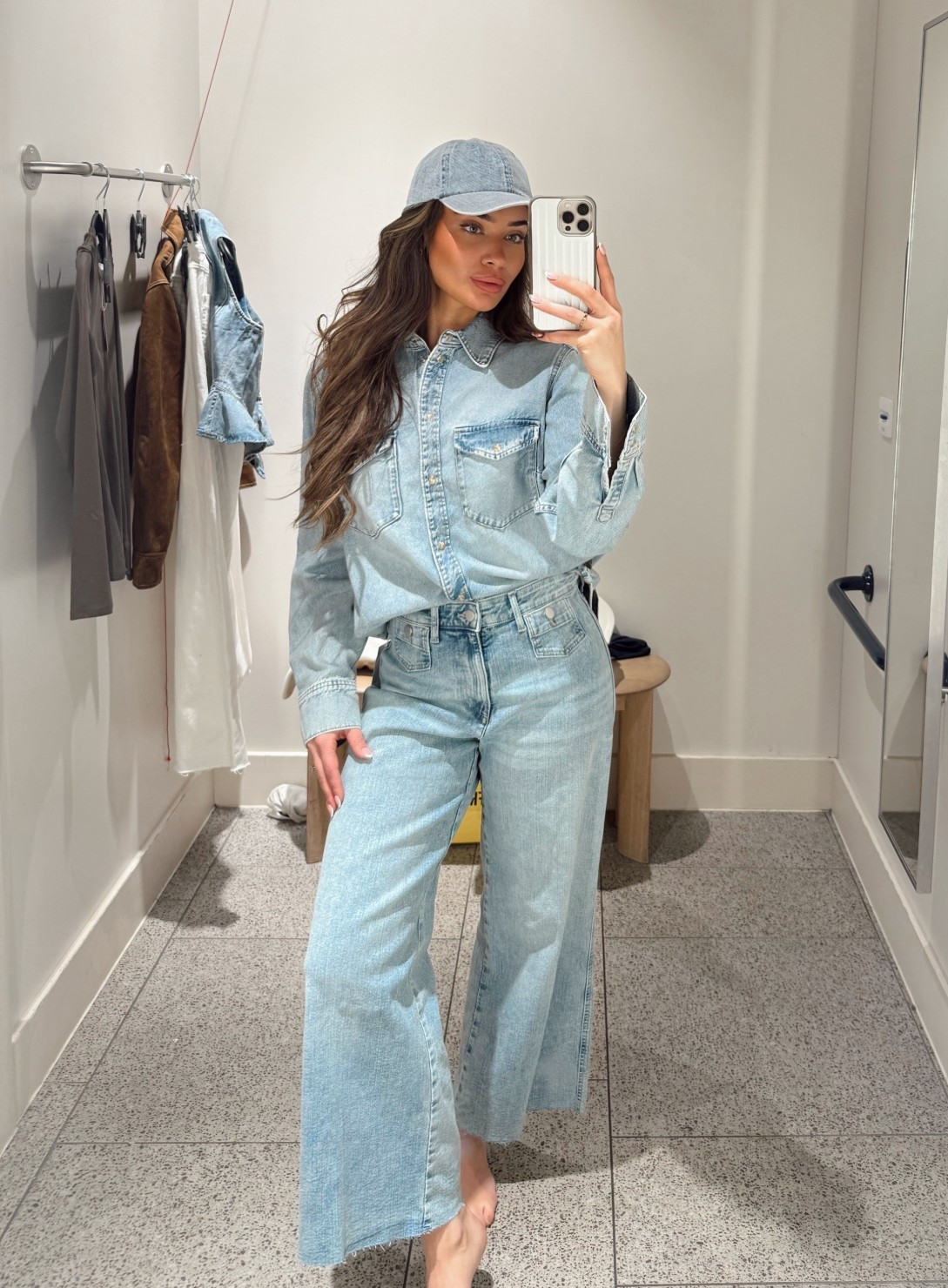 How much denim is too much denim? Never too much if you ask me 😅🩵 would also look cute with a little white vest underneath and denim shit open over the top 

#LTKspring #LTKjeans #LTKuk