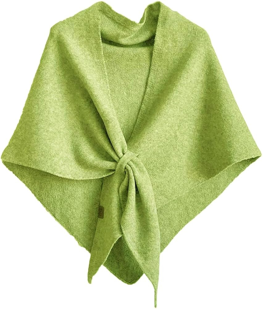 Winter Shawl Wraps Women Knitted Shawls and Wraps Cardigan Cape Wool Pashmina Shoulder Top Sweate... | Amazon (US)