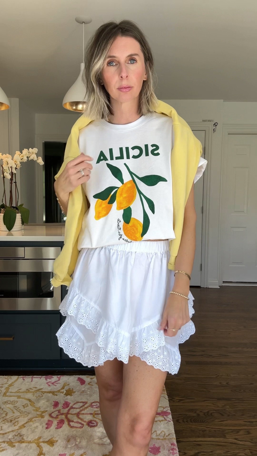 this tee. THIS TEE! i love. size up for a looser more effortless vibe ✌️ also super cool with jeans. just RESTOCKED so i’m expecting it to go fast. don’t sit on this perfect summer tee. 🍋 

annnnnd i have to give a shout out to this skirt. dreamy 🤍

#summeroutfitideas #effortlessstyle #styleover40


Style Over 40 | Effortless Style | Easy Style Inspo | Fashion Over 40 | Style | Outfit Inspo | What I’m Wearing | Summer TShirt | Daily Outfit Inspo | Lemon TShirt 

#LTKFindsUnder100 #LTKFindsUnder50 #LTKStyleTip