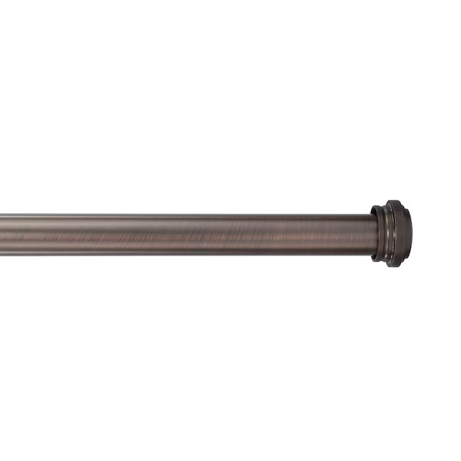 allen + roth Mix and Match 72-in to 144-in Oil-Rubbed Bronze Steel Single Curtain Rod | Lowe's