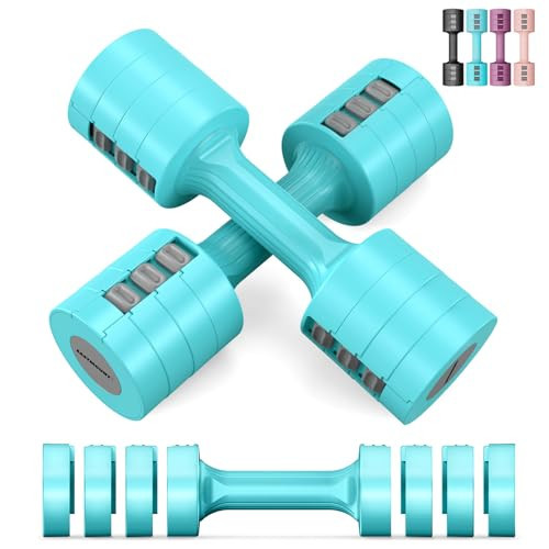 EAST MOUNT Adjustable Dumbbells 5 lb Dumbbells Set of 2 / Pair 10 lb Total Free Weights 6 in 1 Women Hand Weights for Home,Office,Gym Exercise Training 2lb 3lb 4lb 5lb Fast Adjust | Amazon (US)