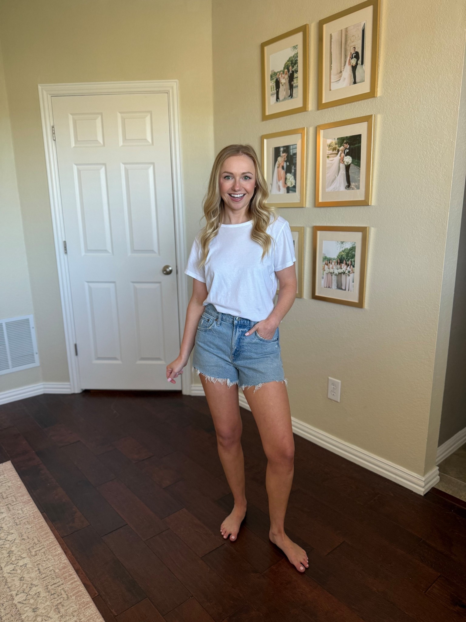 High rise 90s cutoff shorts! Wearing a 25 

#LTKSeasonal #LTKPetite #LTKSpringSale