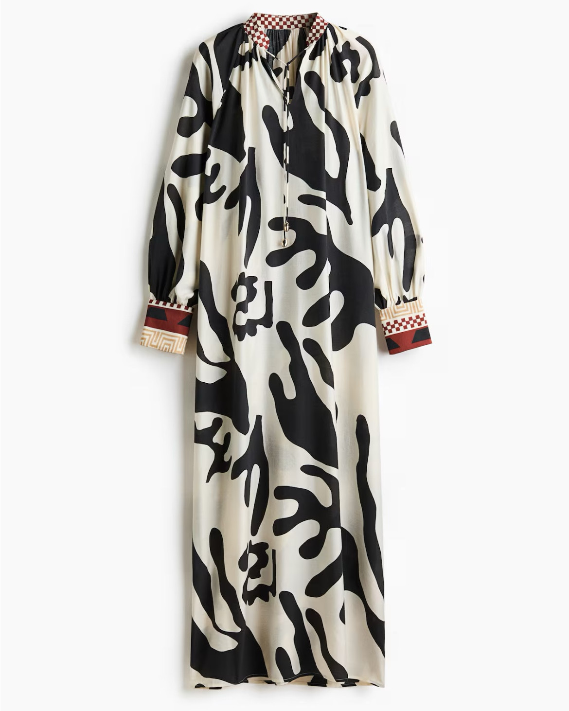 Black and white patterned midi dress 
Spring break beach vacation outfit 

#LTKSeasonal