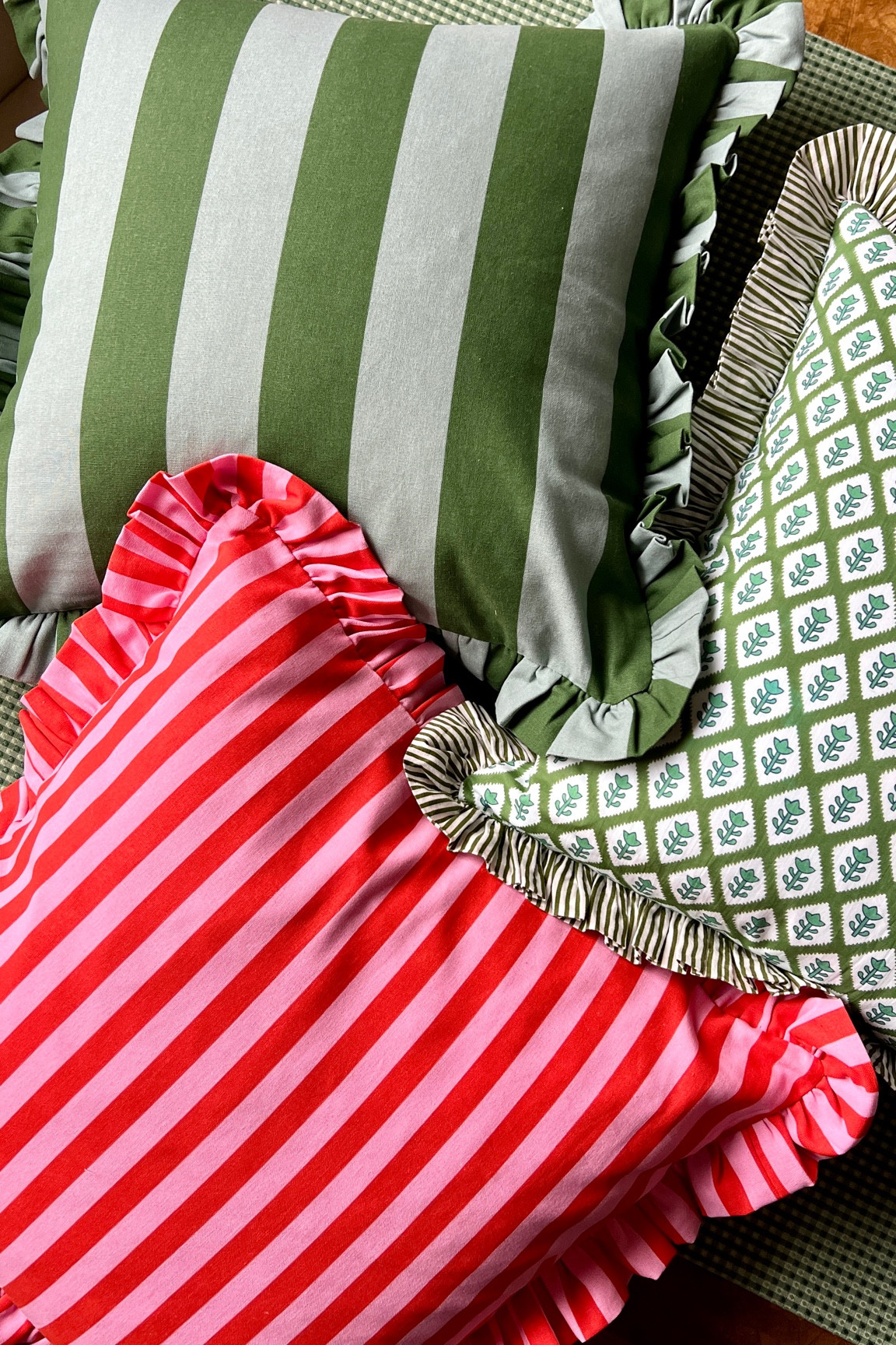 💯💯 Ruffle trim pillow covers! Also linking my favorite inserts. Striped pillows currently on sale for $7 each!!

#LTKHoliday #LTKSaleAlert #LTKHome